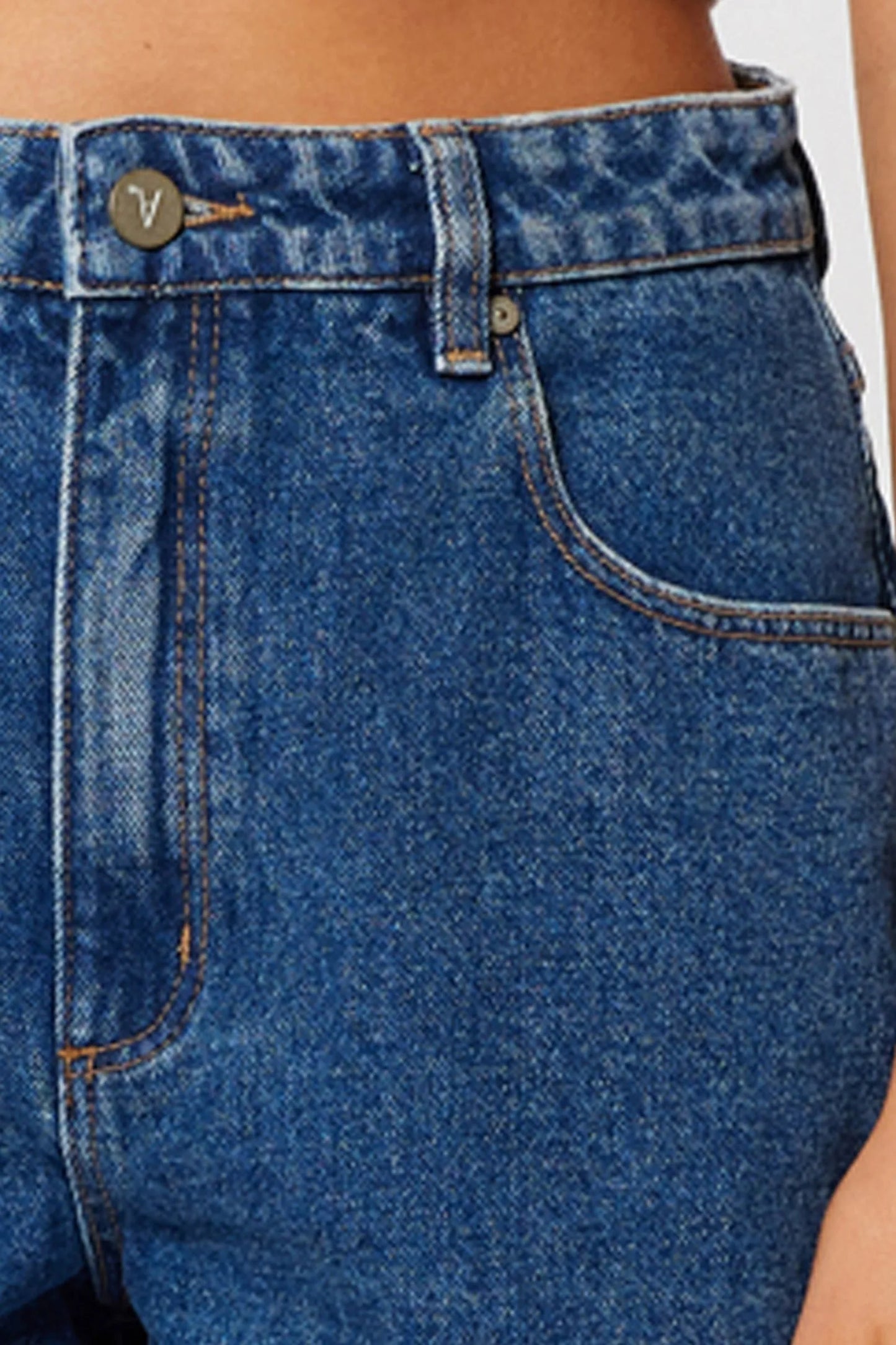 ABRAND - Venice Short Bella - Mid Blue