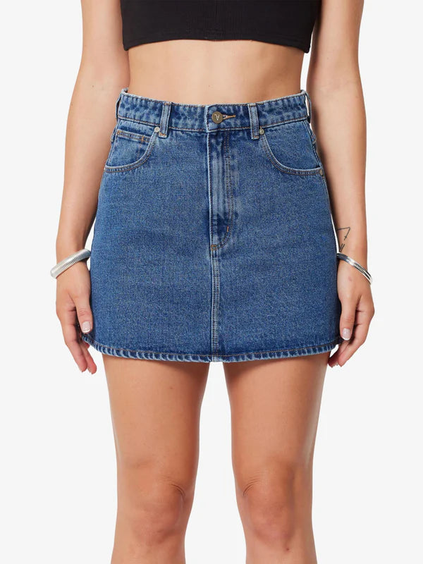 ABRAND - Aline Skirt Bella - Mid Blue