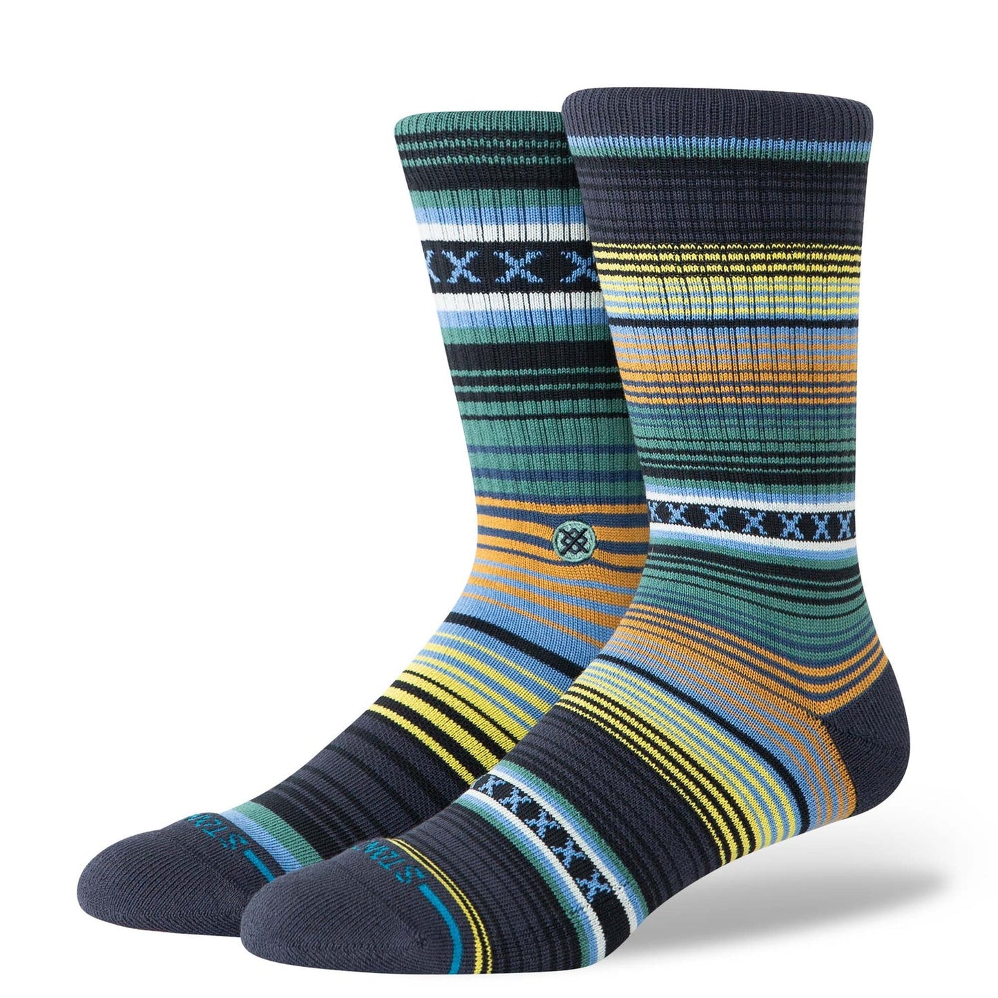 STANCE - CURREN CREW SOCKS - DEEP TEAL