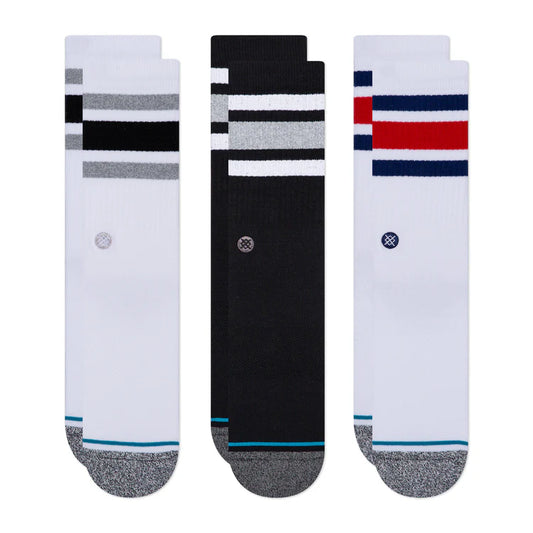 STANCE -BOYD CREW SOCKS 3 PACK - MULTI