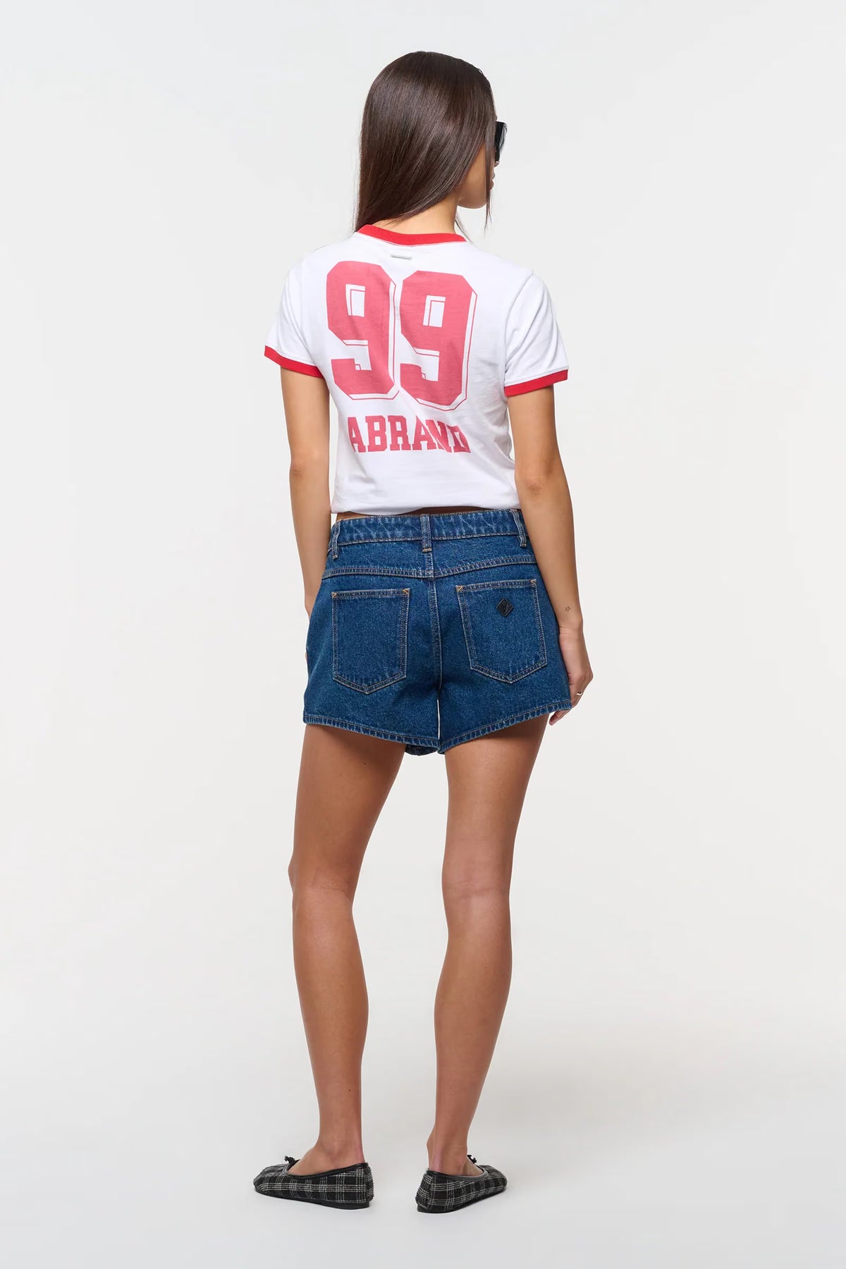 ABRAND - 99 Boyfriend Tee - WHITE