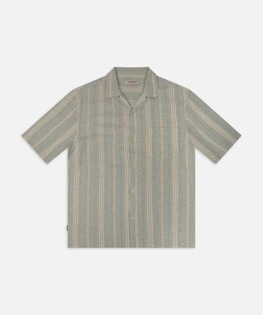 INDUSTRIE - The Rivetta Short Sleeve Shirt - Sky / White