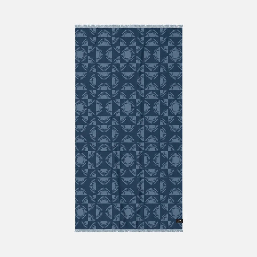 SLOWTIDE - Cheyenne Driftweave Turkish Towel - INDIGO