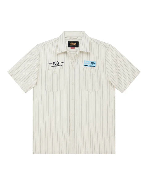 DEUS - Forecourt Stripe Shirt - Dirty White