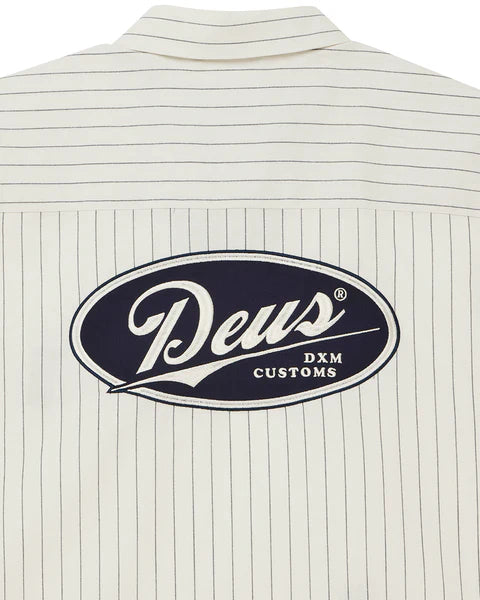 DEUS - Forecourt Stripe Shirt - Dirty White