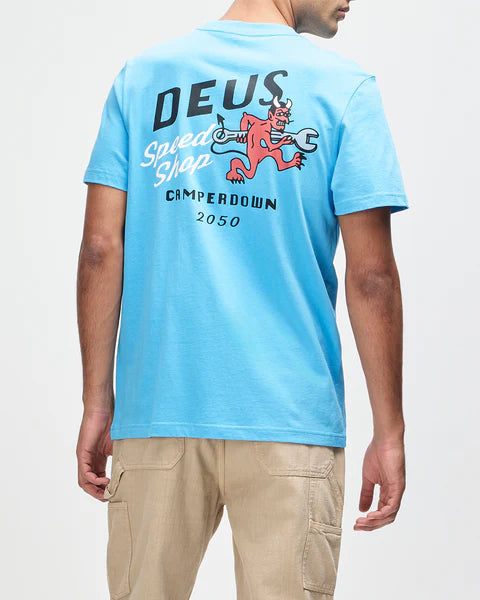 DEUS - Dogleg Tee - Bonnie Blue