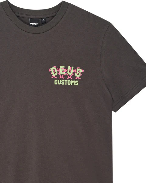DEUS - Fancey Pansy Tee - ANTHRASITE