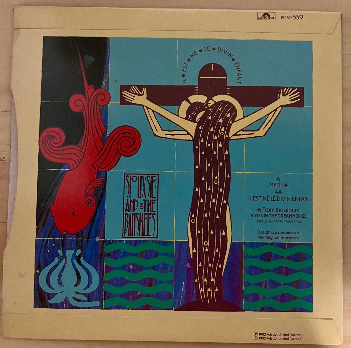 SIOUXIE AND THE BANSHEES Melt / Il Est Né Le Divin Enfant 7'' 45 UK