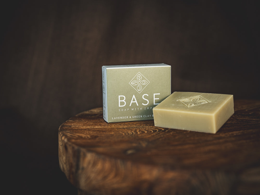 BASE SOAP - Bar Soap Lavender & Green Clay