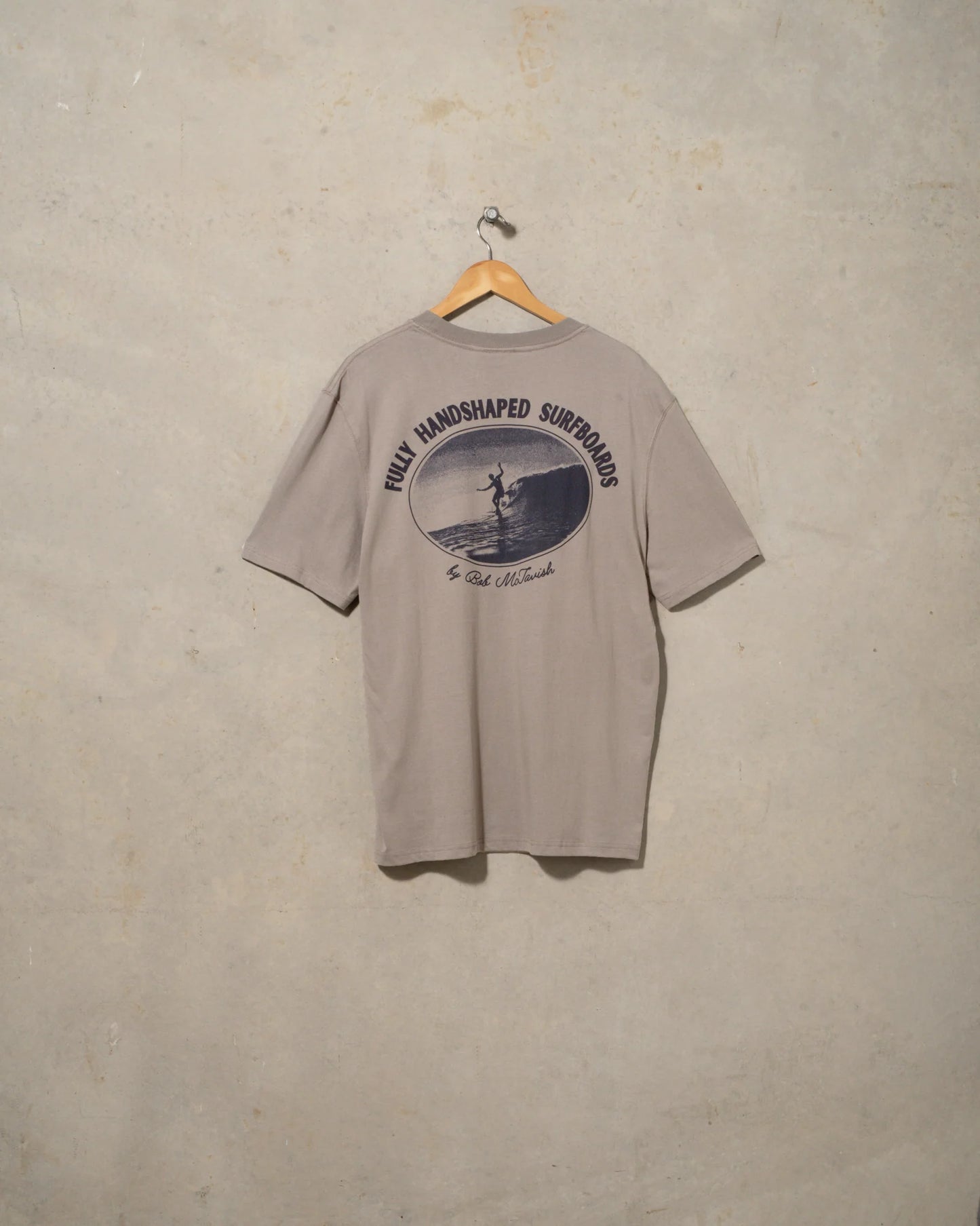 McTAVISH - Fully Hand Shaped Tee - GREY