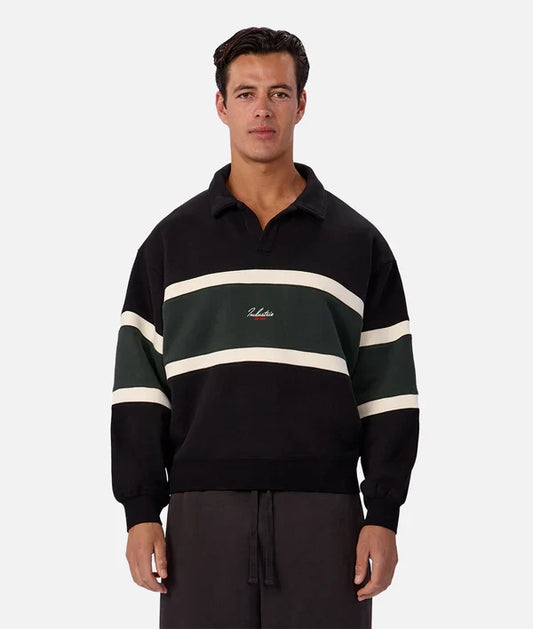 INDUSTRIE - The Eastbourne Track Top - BLACK COMBO