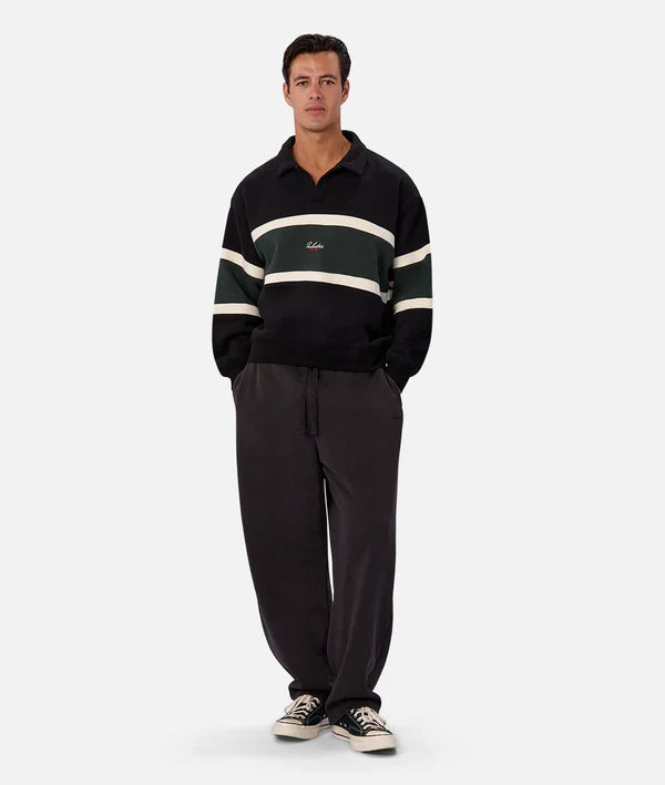 INDUSTRIE - The Eastbourne Track Top - BLACK COMBO