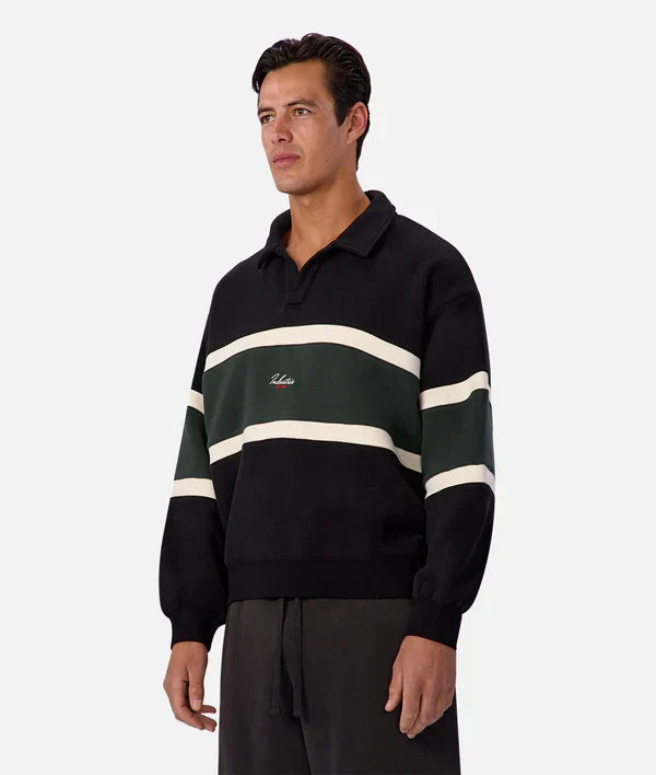 INDUSTRIE - The Eastbourne Track Top - BLACK COMBO