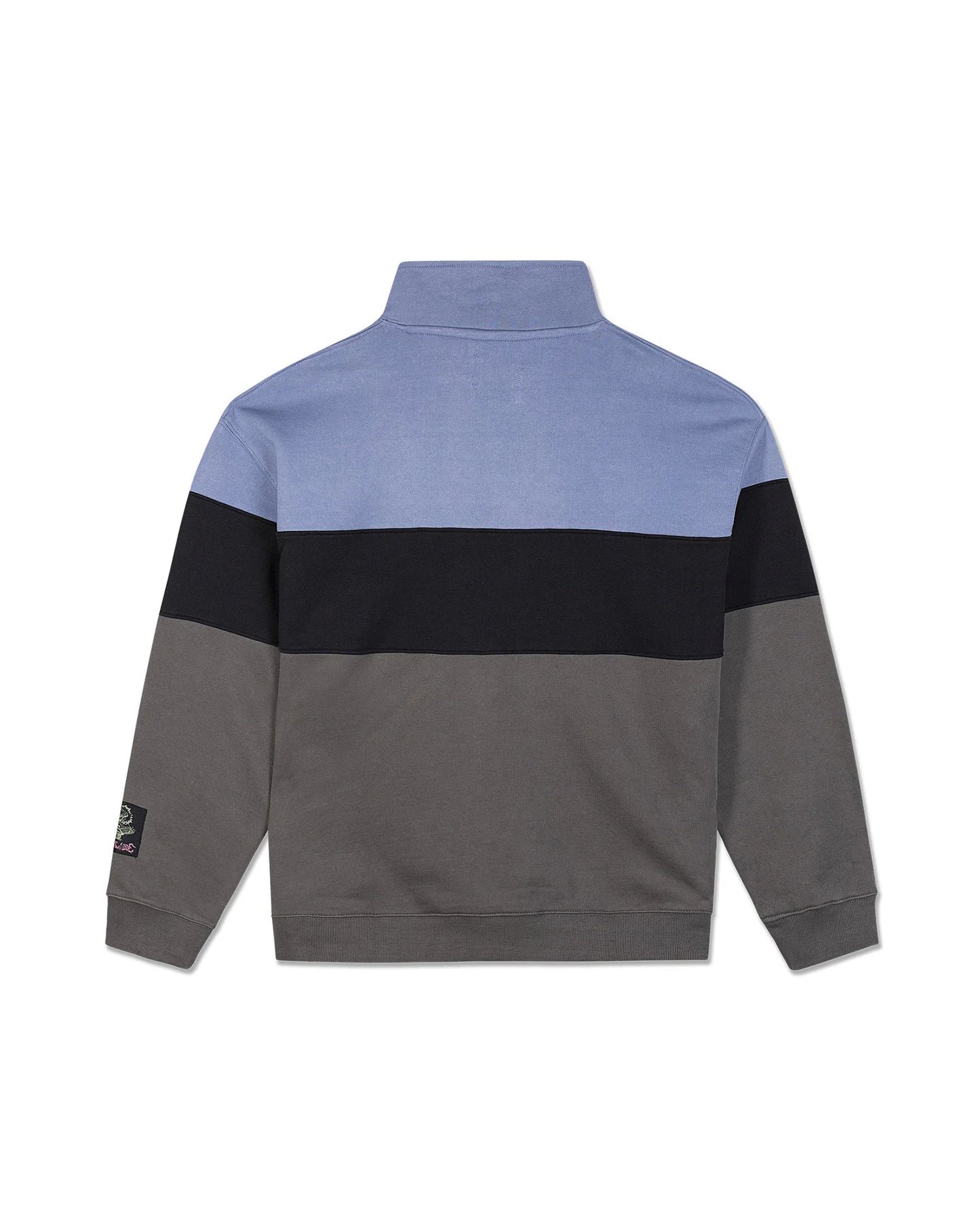 THE CRITICAL SLIDE SOCIETY - Buzzed Panel 1/4 Zip Crew - BLUE