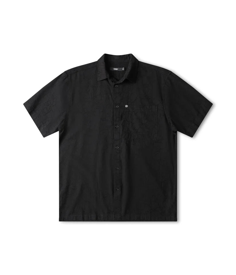 FORMER - Vivian  Vine S/S  Shirt -  BLACK