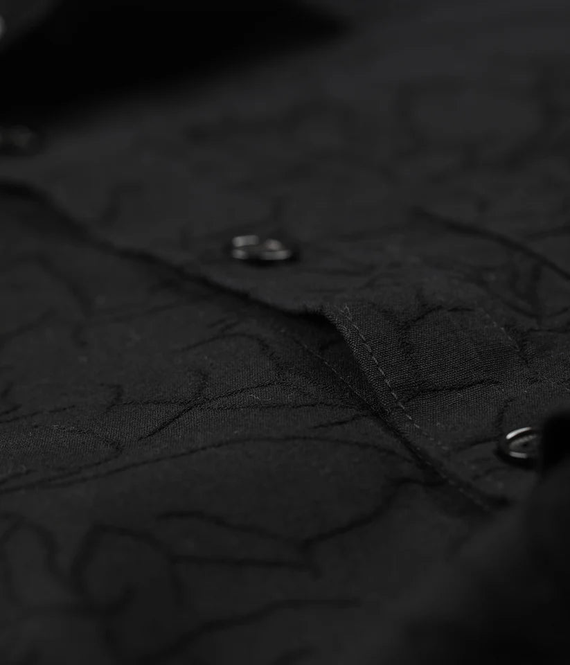 FORMER - Vivian  Vine S/S  Shirt -  BLACK