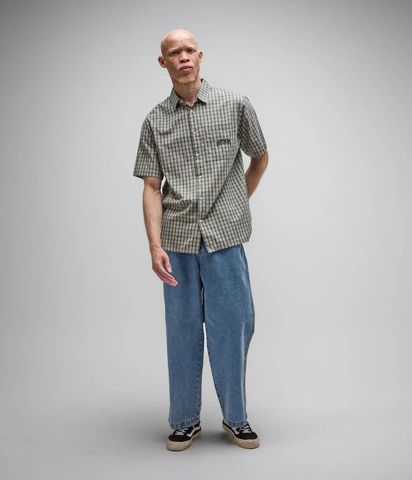FORMER - Vivian Check SS Shirt - Pine