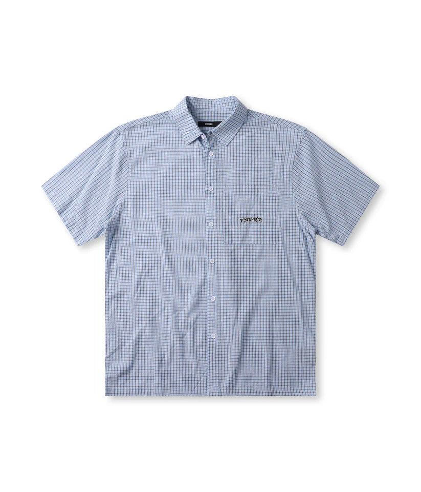 FORMER - Vivian Check SS Shirt - Blue