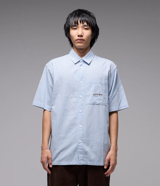 FORMER - Vivian Check SS Shirt - Blue