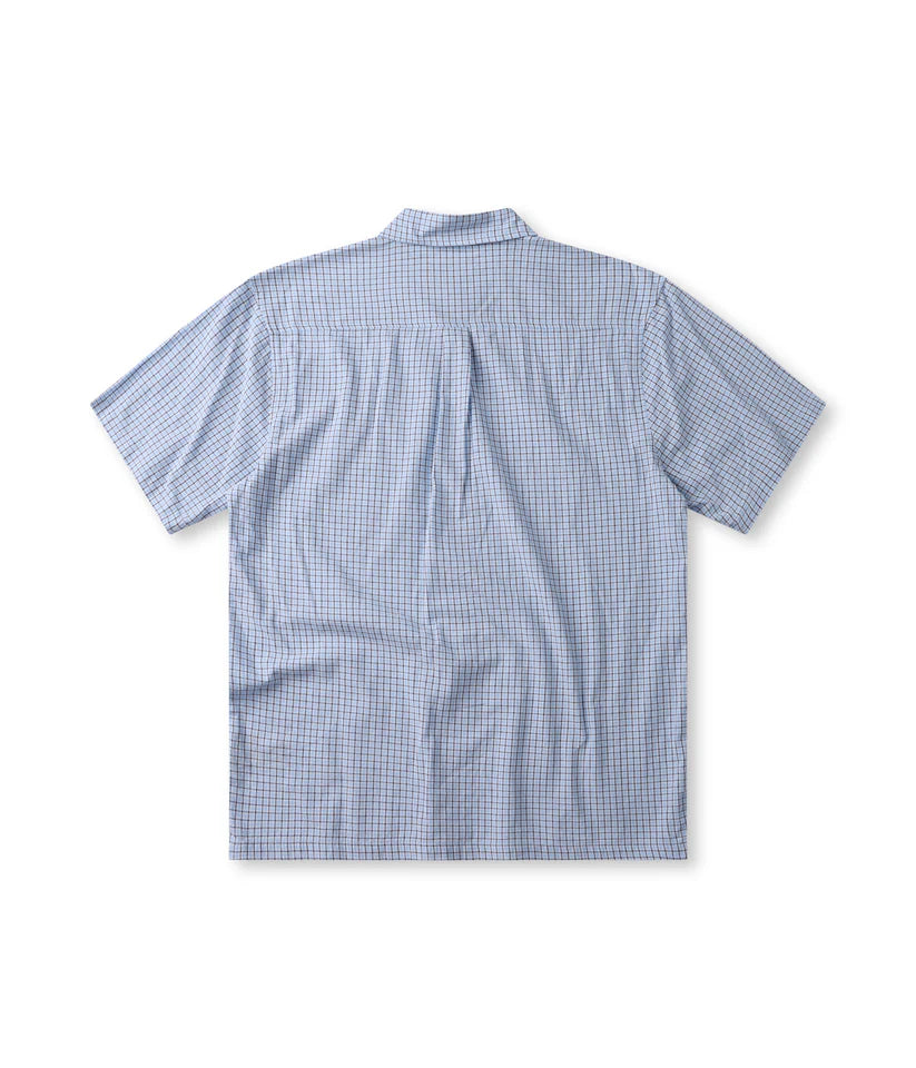 FORMER - Vivian Check SS Shirt - Blue