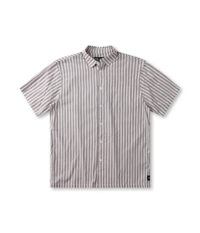FORMER - Reynolds Stripe SS Shirt - Choc