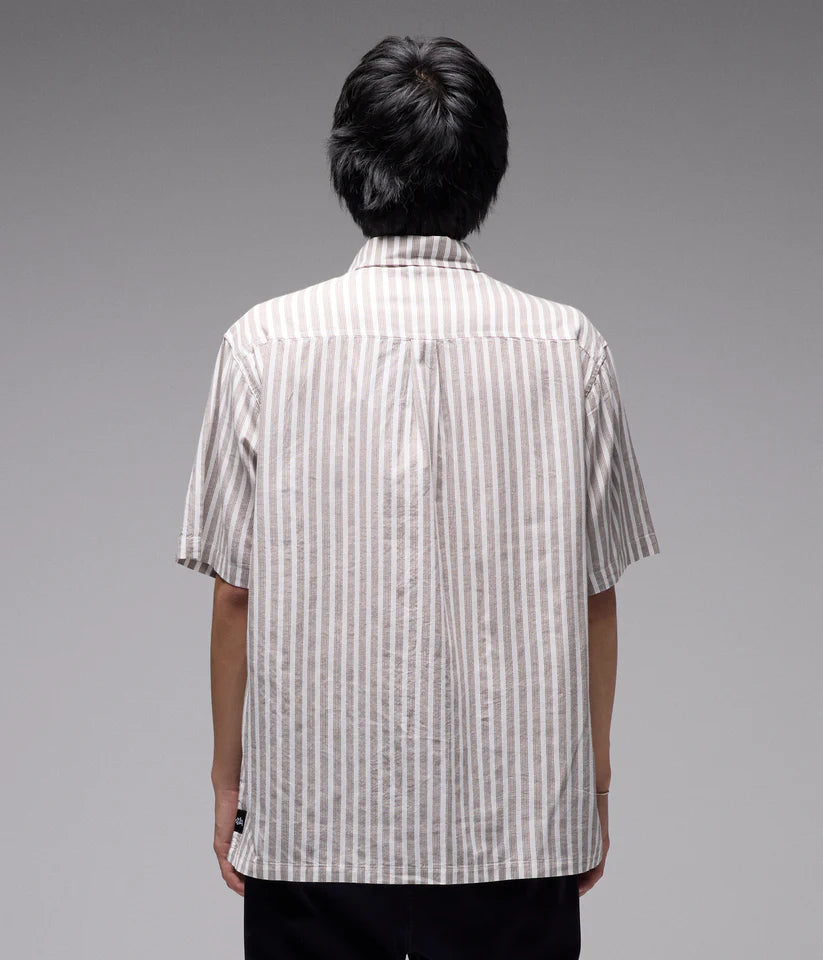 FORMER - Reynolds Stripe SS Shirt - Choc
