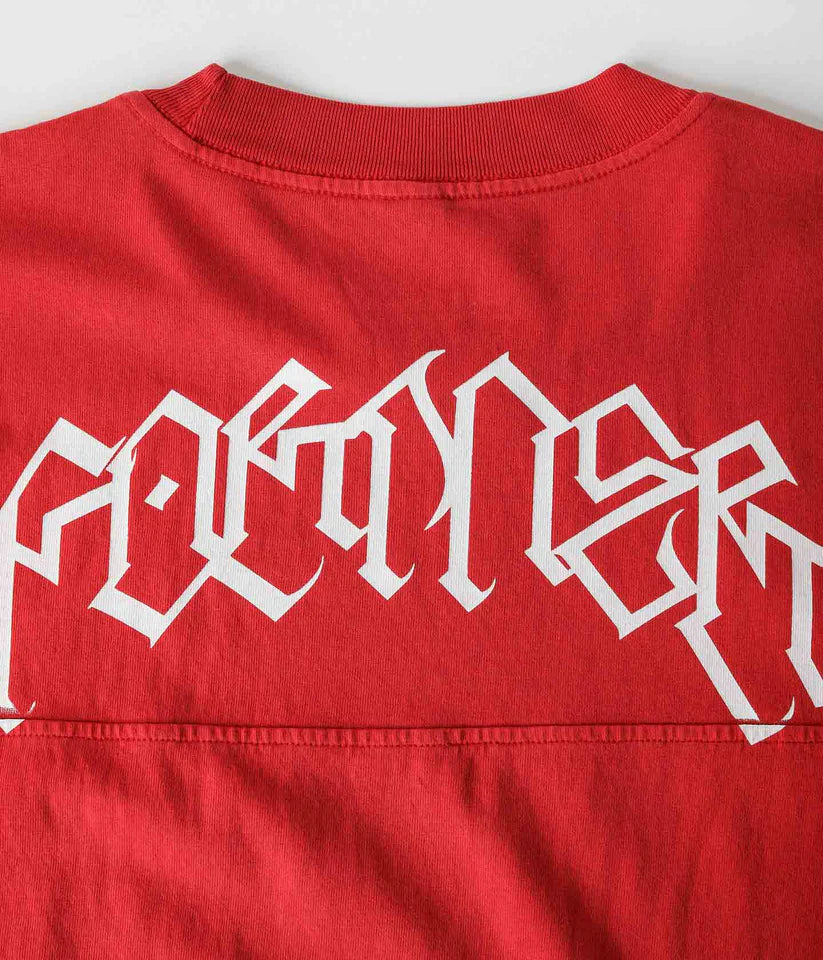 FORMER - COMBAT STAR OVERSIZED T-SHIRT - WASHED  RED