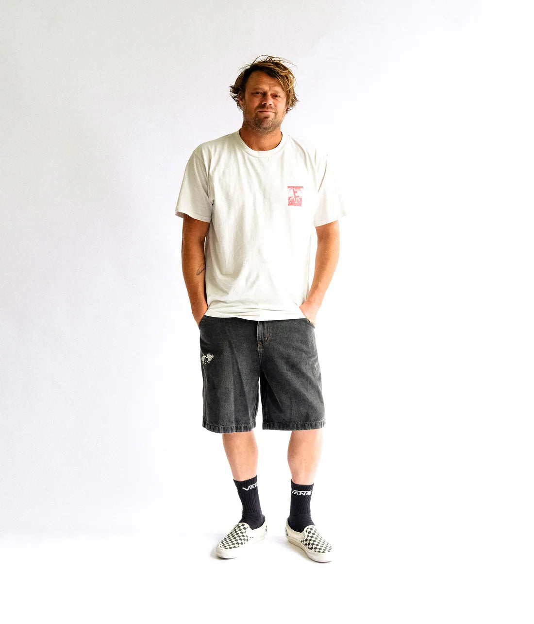 FORMER - Slant  F Crux T-shirt - BONE