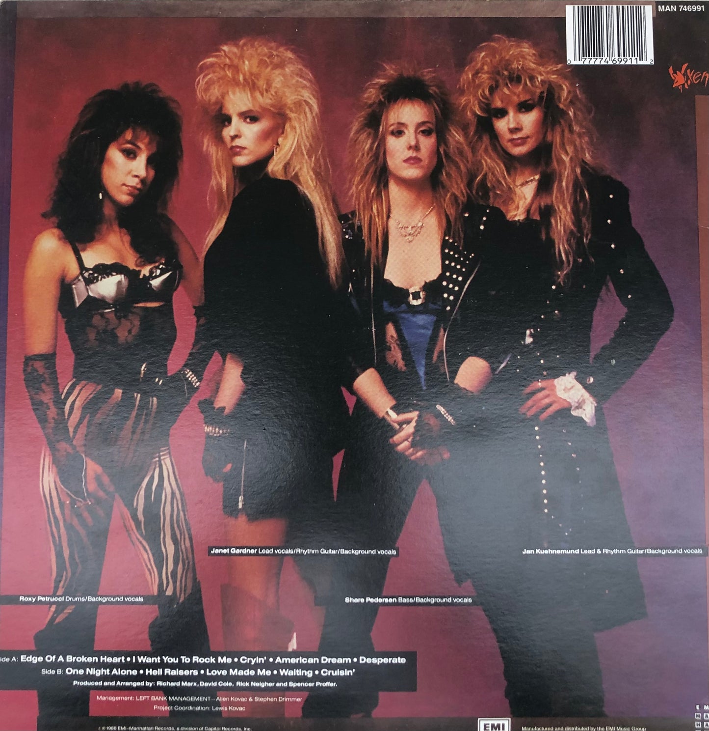 VIXEN Vixen 1988 LP GLAM METAL HARD ROCK CLASSIC RARE VINYL NM