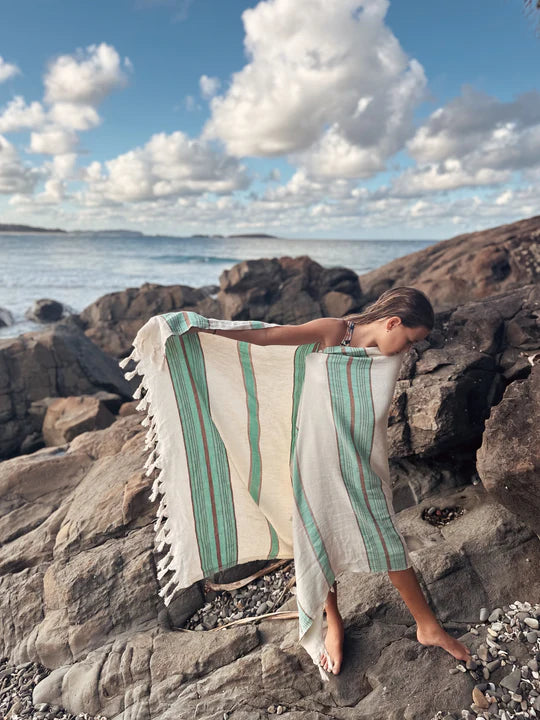 SALTY SHADOWS - Stripe Turkish Towel