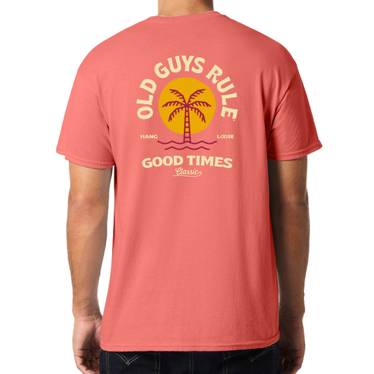 OLD GUYS RULE - Good Times Tee - Coral Silk
