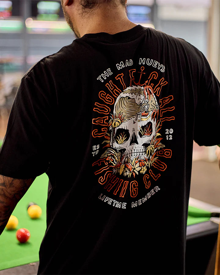 THE MAD HUEYS - Caught Fk All SS Tee - BLACK