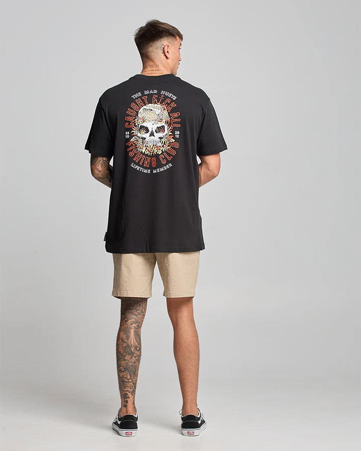 THE MAD HUEYS - Caught Fk All SS Tee - BLACK