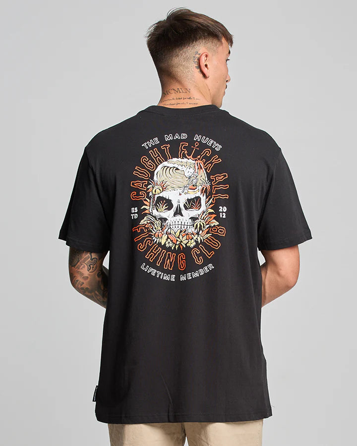 THE MAD HUEYS - Caught Fk All SS Tee - BLACK