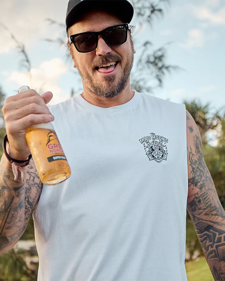 THE MAD HUEYS - Ahoy Fkrs Muscle - WHITE