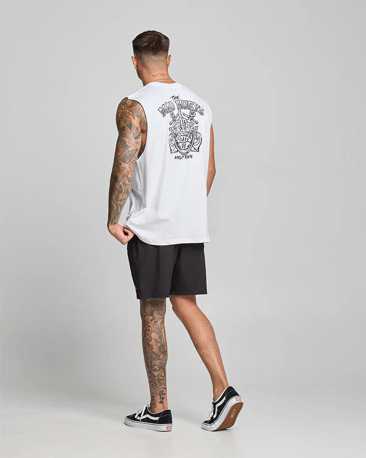 THE MAD HUEYS - Ahoy Fkrs Muscle - WHITE