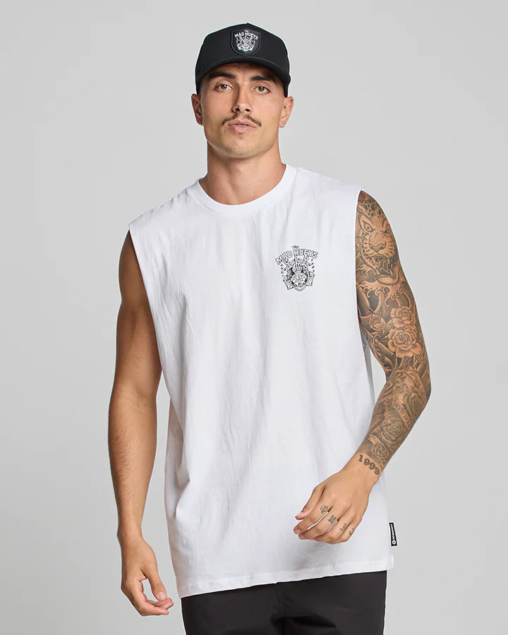 THE MAD HUEYS - Ahoy Fkrs Muscle - WHITE