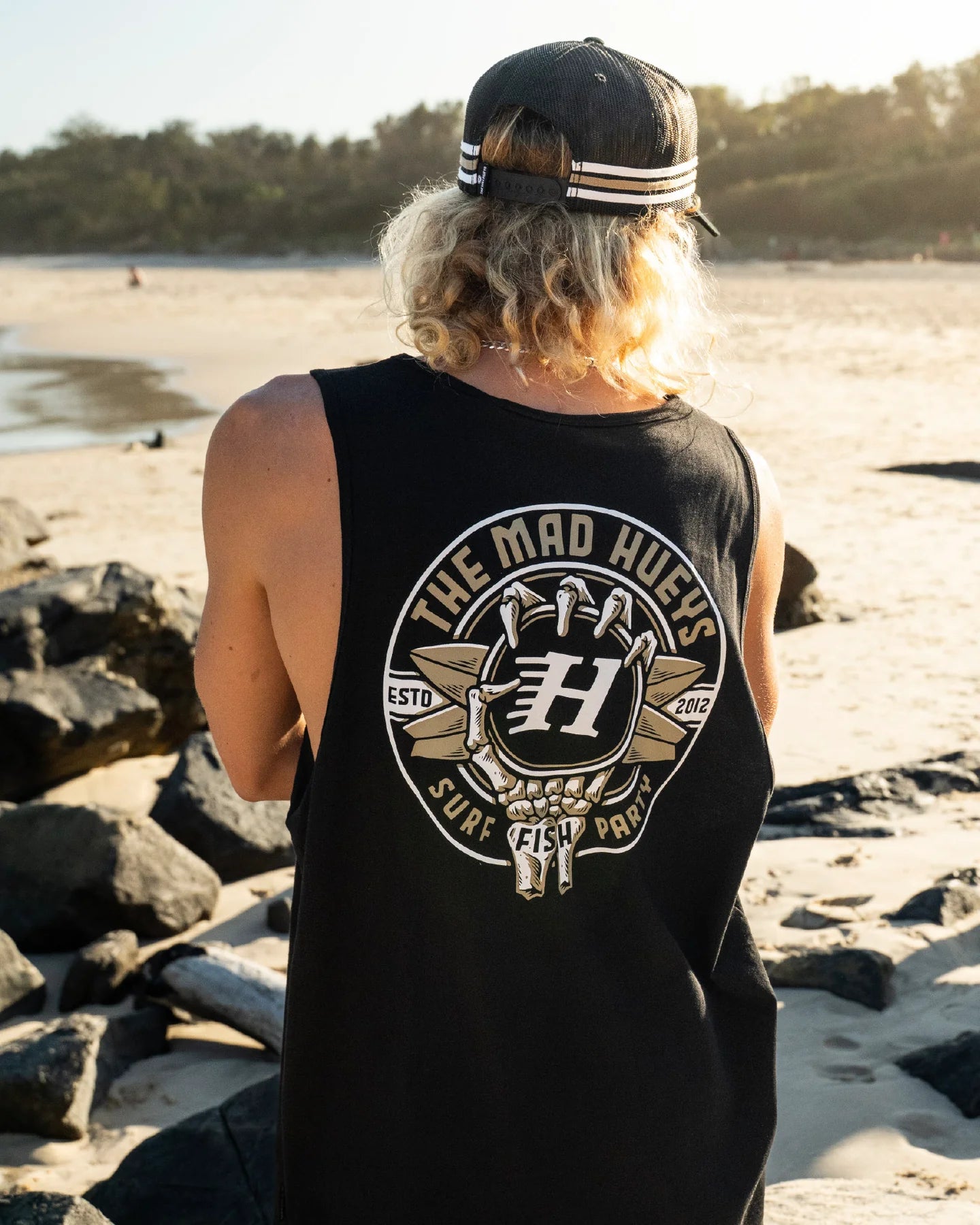 THE MAD HUEYS - Surf Hueys Tank - Black