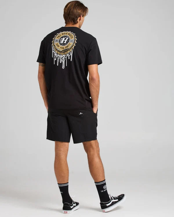 THE MAD HUEYS - Freestyle 18" Swim Volley Short - BLACK