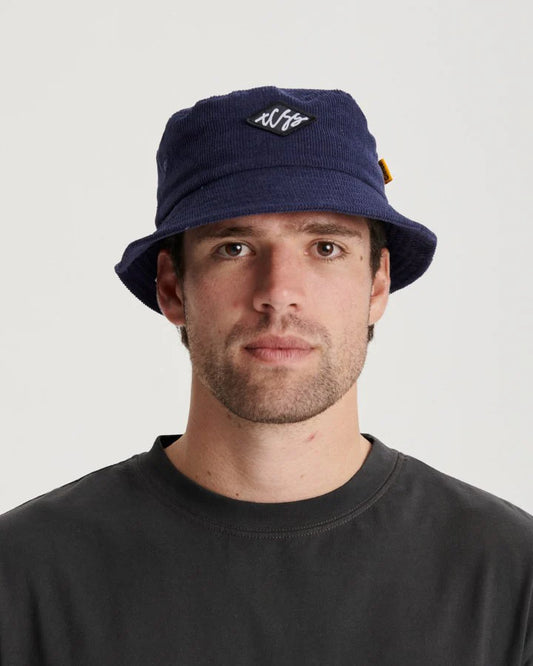 THE CRITICAL SLIDE SOCIETY - Scribble Bucket Hat - ECRU - NAVY