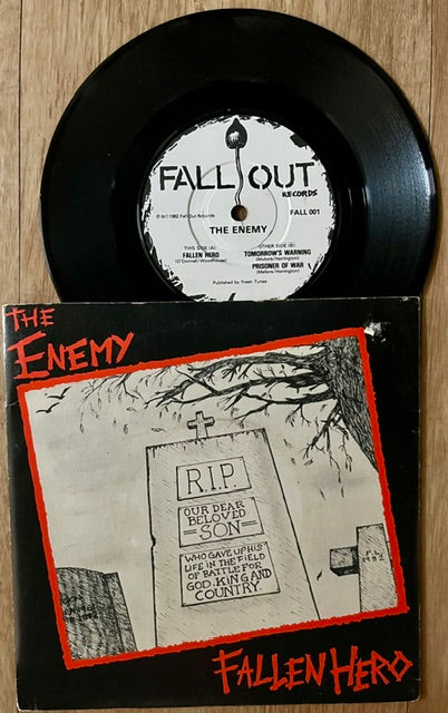 THE ENEMY Fallen Hero 7'' 45 1982 UK