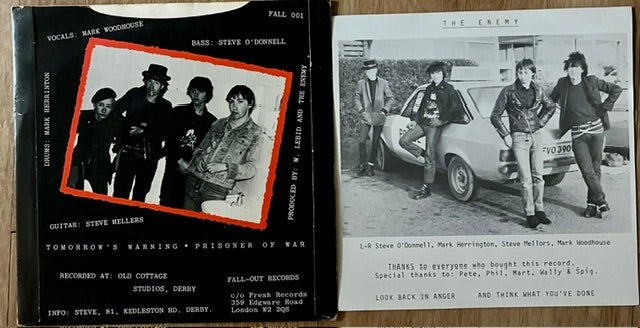 THE ENEMY Fallen Hero 7'' 45 1982 UK