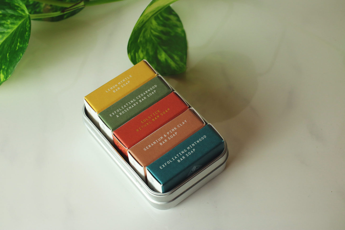 BASE SOAP - 5 mini soaps in travel tin