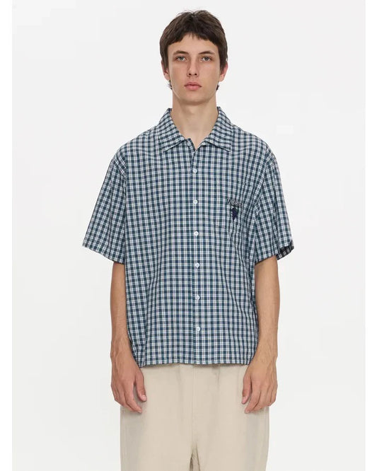 WORSHIP - Satisfaction Short Sleeve Shirt - Dark Blue