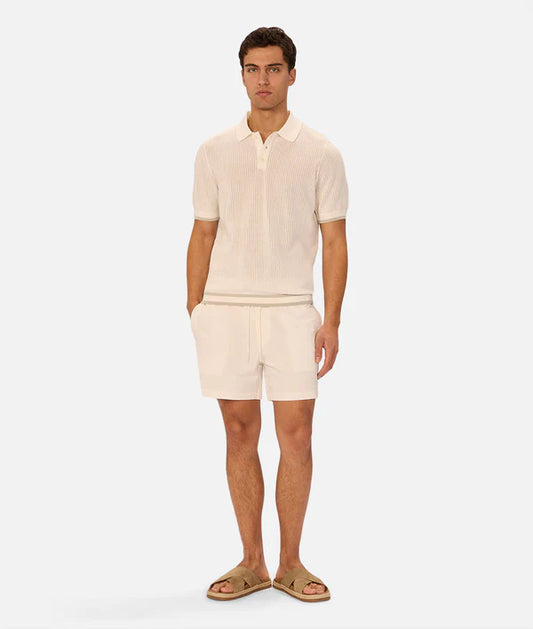 INDUSTRIE -  The Serrano Polo - Chalk/Duck Egg