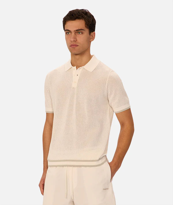 INDUSTRIE -  The Serrano Polo - Chalk/Duck Egg