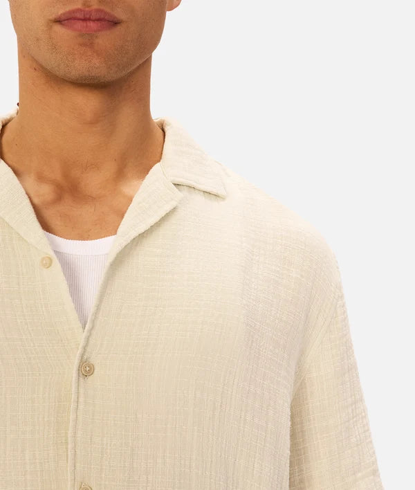 INDUSTRIE - The Seguro Short Sleeve Shirt - DUCK EGG