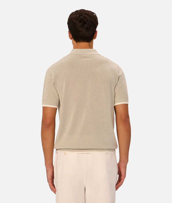 INDUSTRIE -  The Serrano Polo - Duck Egg/Chalk