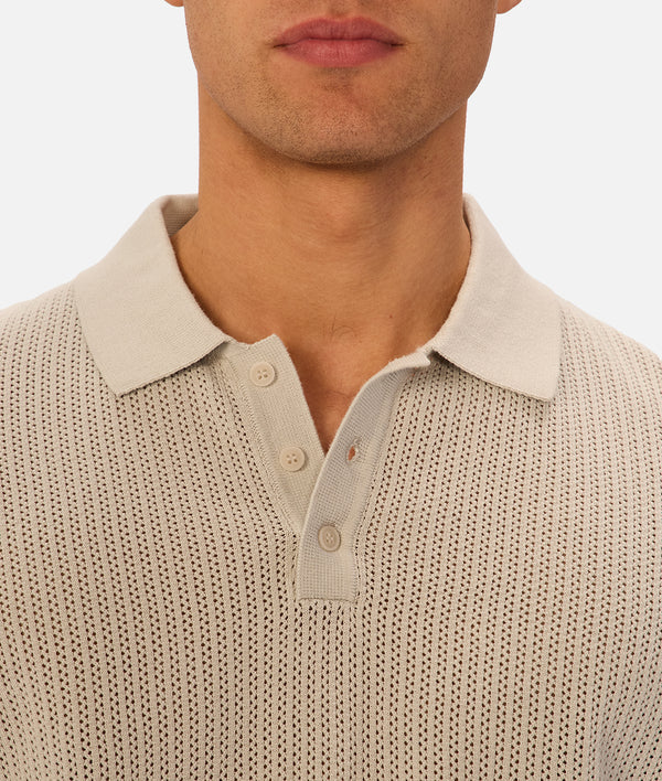 INDUSTRIE -  The Serrano Polo - Duck Egg/Chalk