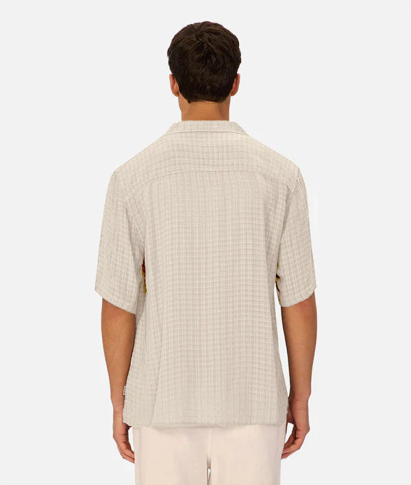INDUSTRIE - The Siracusa Short Sleeve Shirt - Egg Shell